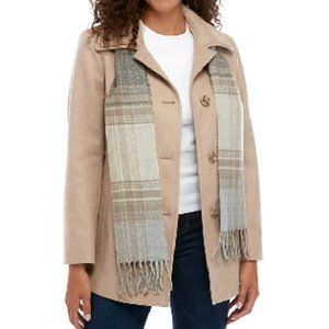 London Fog Tan Wool Dress Coat Size S